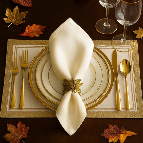 NWT Hillcrest Embroidered Place Mats Table Linens Set of 4 - Picture 1 of 13